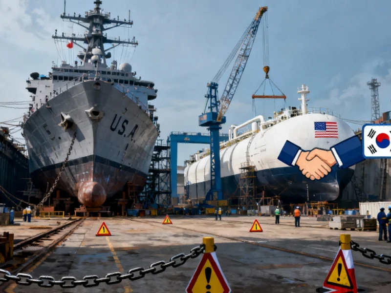 U.S. Accuses China of Economic Coercion Through Shipbuilding Sanctions on South Korean Firm